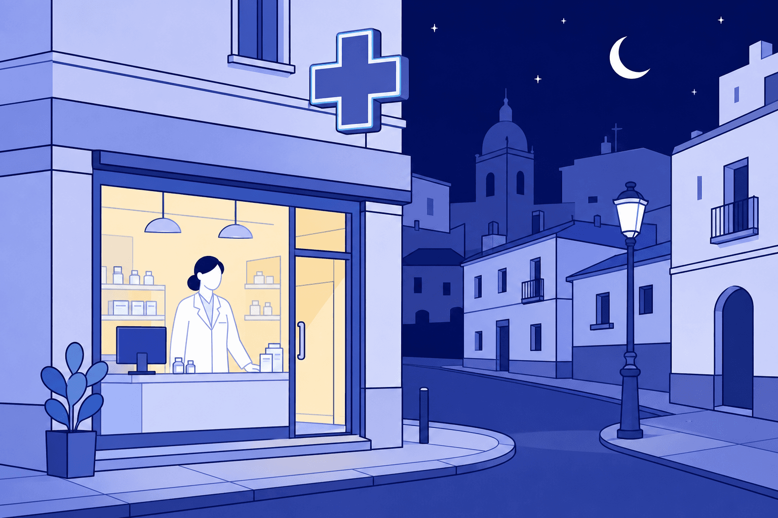 Farmacia 24 horas en Pamplona: las cinco que cubren todas las noches de 2026