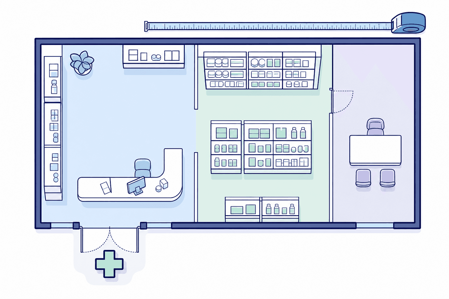 Oficina de farmacia: 22.384 en el Excel del Ministerio, 13 comunidades con fichero propio y local mínimo de 60 a 85 m²