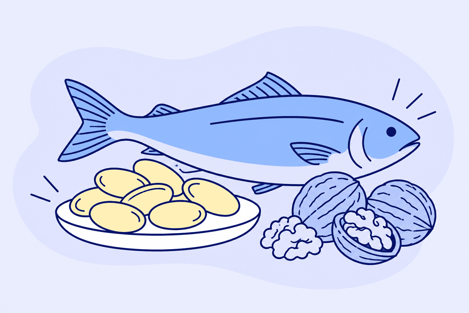 Omega 3: 9 frases autorizadas por la UE, de 100 mg a 3 g al día; solo 2 de 15 productos de farmacia online llegan a 2 g