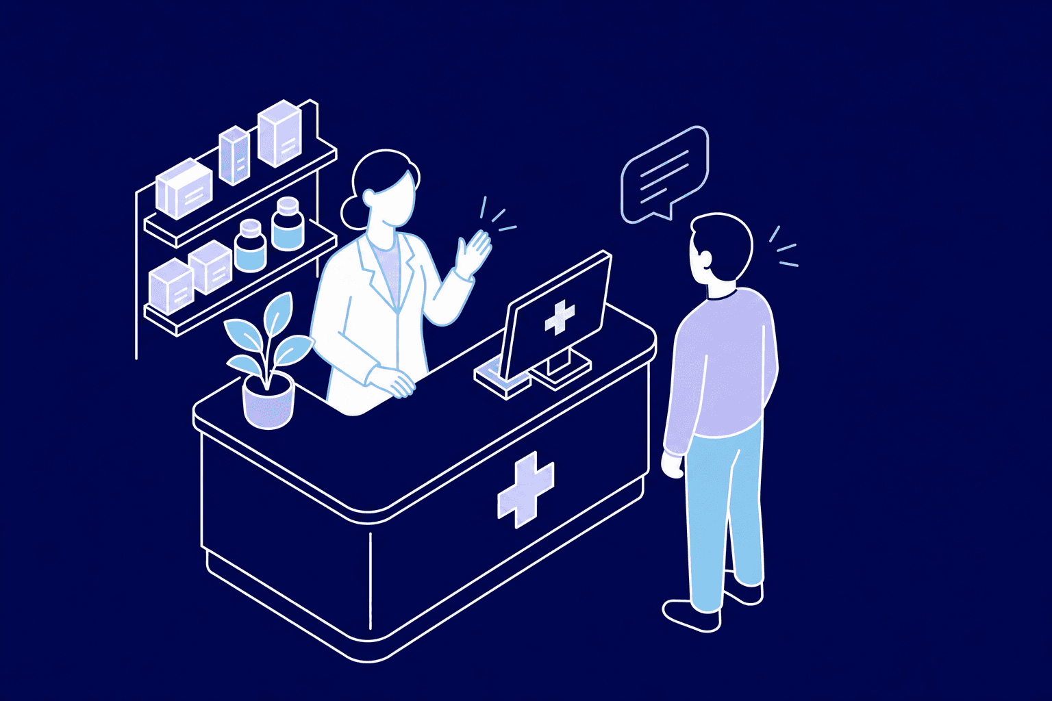 Una farmacéutica conversa con el equipo de MTRYX sobre llevar su farmacia online