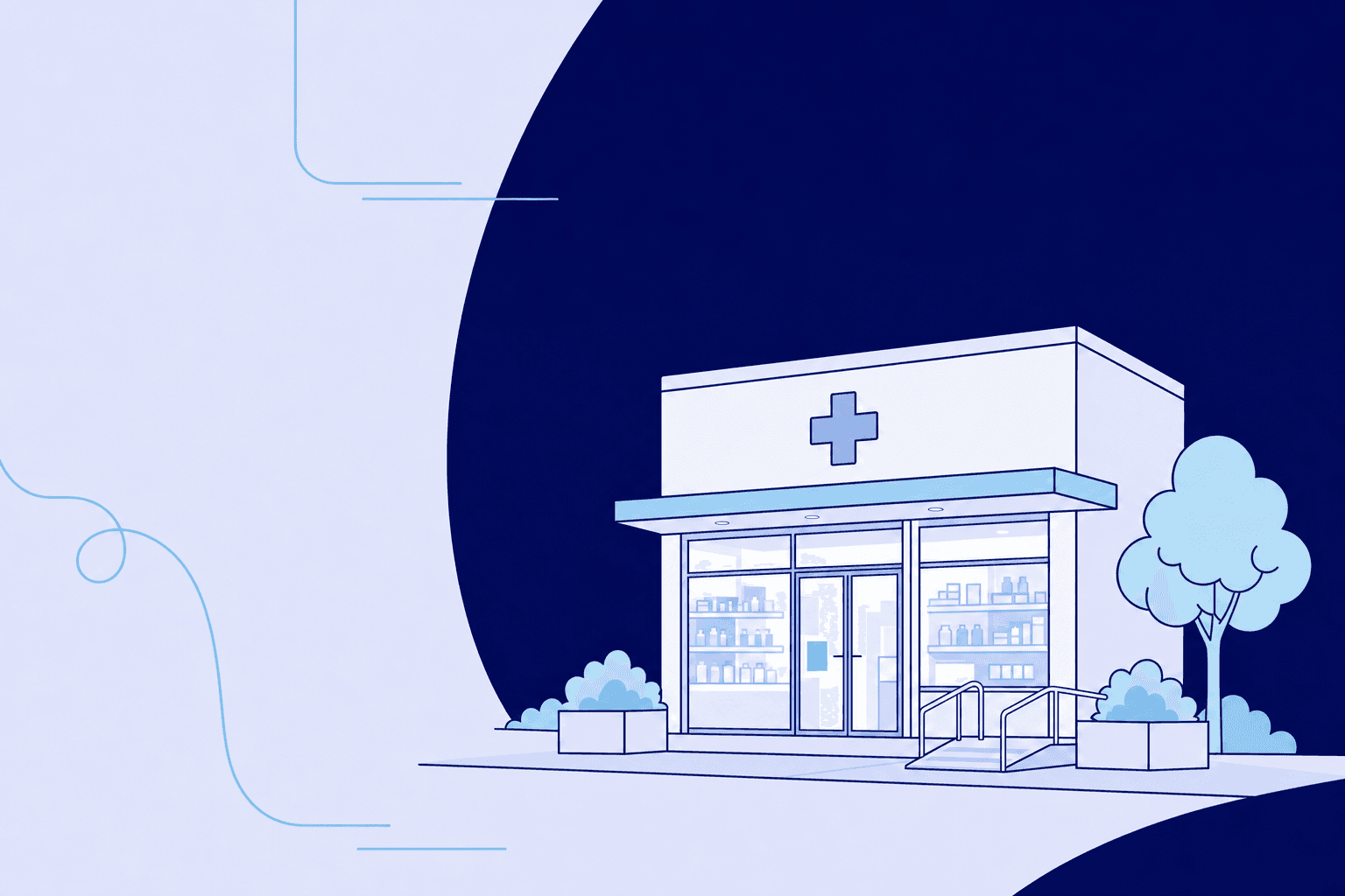 Una persona elige una farmacia autorizada real en lugar de una web anónima